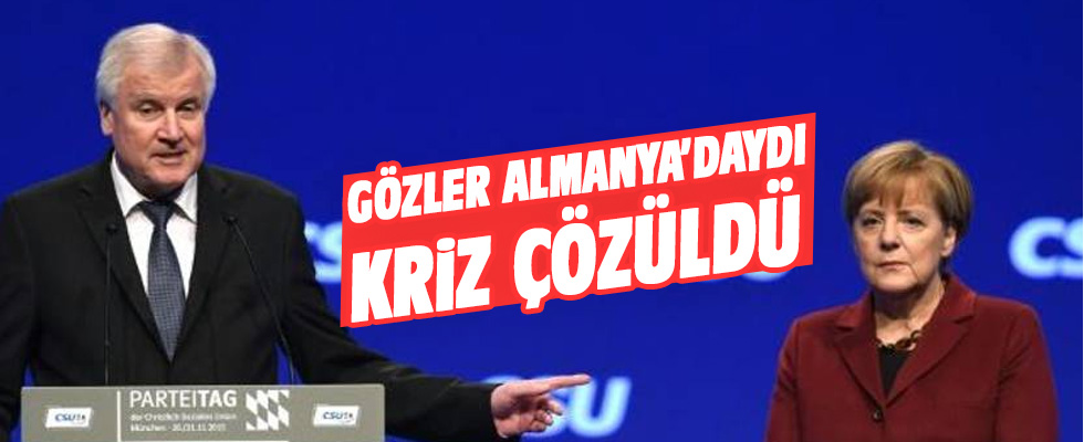 Almanya'da kriz son buldu