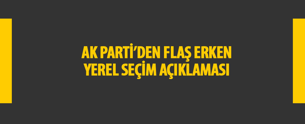 Elitaş: AK Parti, CHP ve MHP isterse erken yerel seçim mümkün