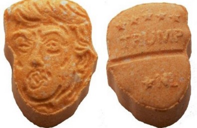 Trump'ın Yüzü Şeklinde Uyuşturucu Hap