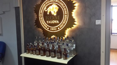 Yalova'da Kaçak İçki Operasyonu