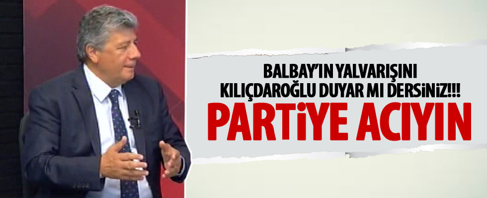 Mustafa Balbay canlı yayında yalvardı