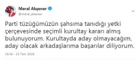 SEÇİMLİ KURULTAY - İYİ Parti Genel Başkanı Akşener Açıklaması 'Kurultayda Aday Olmayacağım'