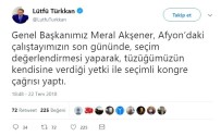 Lütfü Türkkan'dan Seçim Açıklaması