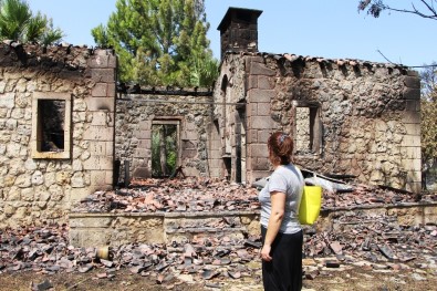Antalya'da Yangının Ardından Ürküten Manzara
