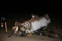 Otomobil Takla Attı Açıklaması 1 Ölü, 2 Ağır Yaralı