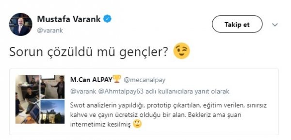 Mustafa Varank, yine gençlerin imdadına yetişti