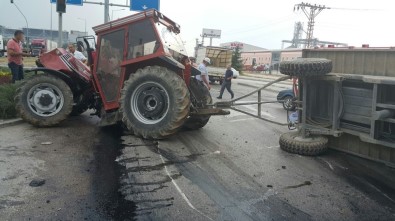 Amasya'da Tır İle Traktör Çarpıştı Açıklaması 2 Yaralı