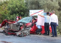 Bodrum'da İki Araç Kafa Kafaya Çarpıştı Açıklaması 1 Ölü, 3 Yaralı