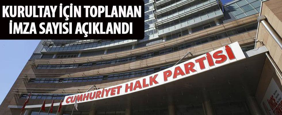 CHP'li Tüzün: Kurultay için 628 imza var