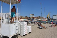 KUMBAĞ - Mutlukent Halk Plajı'na Yoğun İlgi