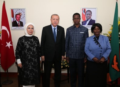 Cumhurbaşkanı Erdoğan, Zambiyalı Mevkidaşı Lungu'nun Onuruna Verdiği Yemeğe Katıldı