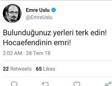 FETÖ'cü Emre Uslu'yu korku sardı