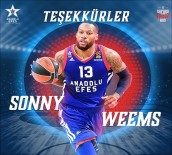 EFES - Anadolu Efes, Sonny Weems'e Veda Etti
