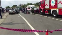 KUMBAĞ - Tekirdağ'da Trafik Kazası Açıklaması 1 Ölü, 4 Yaralı