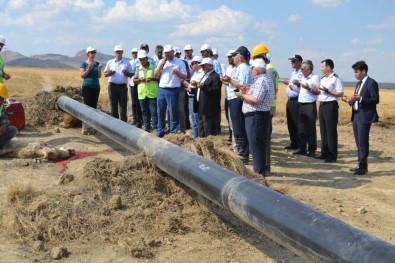 Kulu'ya Doğal Gaz Boru Hattı Birleştirme Çalışmaları Başladı