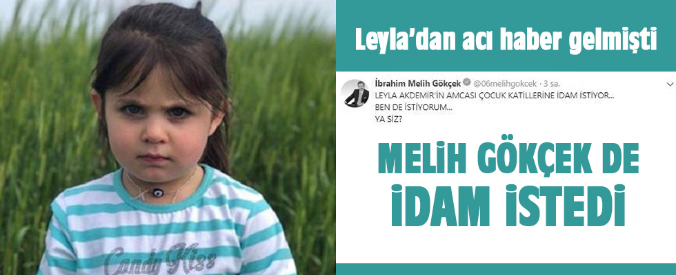 Melih Gökçek de idam istedi