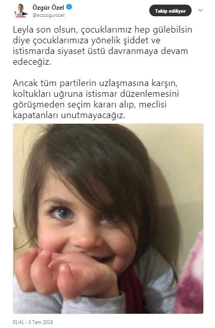 CHP'li Özgür Özel Leyla'yı da siyasetine alet etti