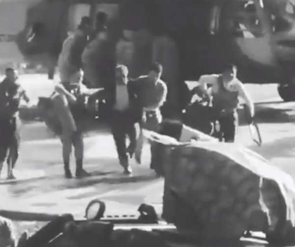 Yakalanan teröristlerin helikopterden indirme görüntüleri