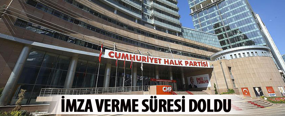 CHP'de olağanüstü kurultay için imza toplama süreci tamamlandı