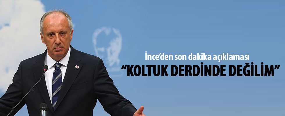 Muharrem İnce'den son dakika açıklaması