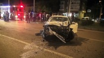 Samsun'da İki Otomobil Çarpıştı Açıklaması 1 Ölü, 6 Yaralı