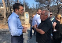 İTFAİYECİLER - Yunanistan Başbakanı Çipras Felaket Bölgesinde