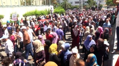 Gazze'de UNRWA Protestosu