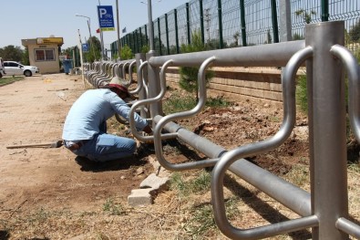 Ceylanpınar'da Okullar Bisiklet Park Alanlarına Kavuştu