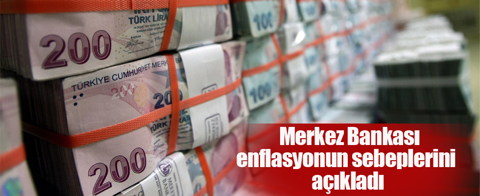 Merkez Bankası enflasyonun sebeplerini açıkladı