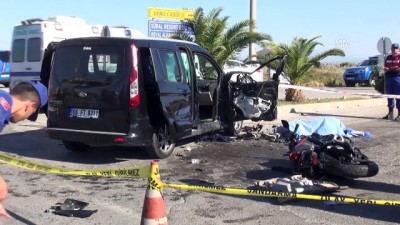 Antalya'da Motosiklet İle Hafif Ticari Araç Çarpıştı Açıklaması 1 Ölü, 2 Yaralı