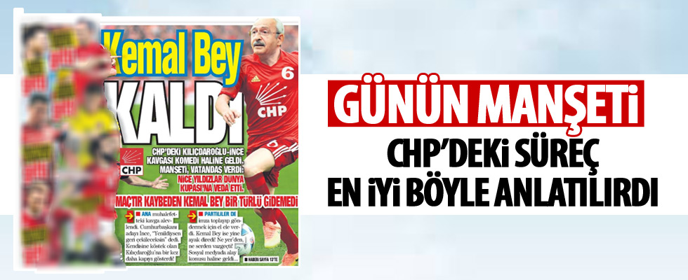 Takvim'den güldüren manşet