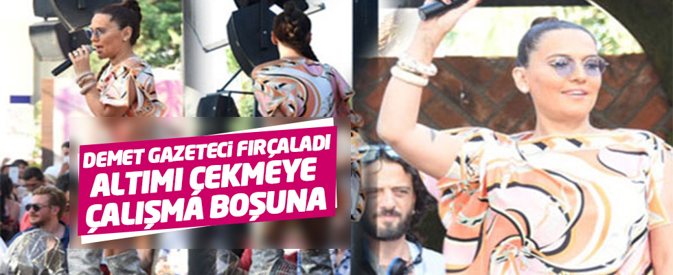 Demet Akalın'dan gazeteciye fırça: 'Altımı çekmeye çalışma boşuna...'