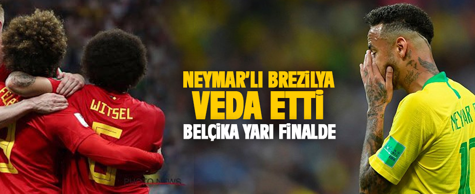 Neymarlı Brezilya Dünya kupasına veda etti! Belçika yarı finalde
