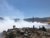 Nurhak'ta Çöp Yangını Helikopterle Söndürüldü Haberi