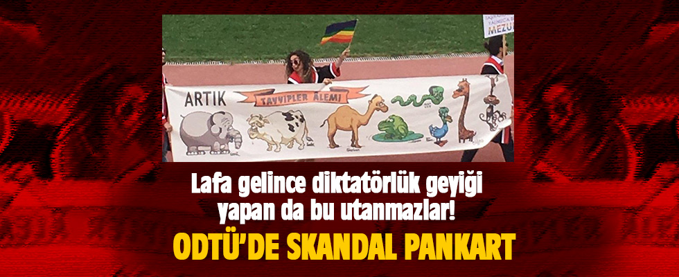 Cumhurbaşkanı Erdoğan'a ODTÜ mezuniyetinde ağır hakaret!