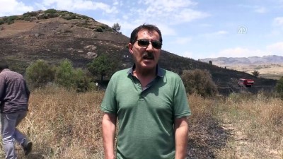 Tunceli'de Buğday Ve Arpa Ekili Alanda Yangın