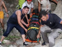 Kayalıktan düşen turist hayatını kaybetti