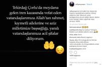 HANDE YENER - Soyman Açıklaması 'Allah'ım Bu Tür Kazaları Tekrar Yaşatmak Nasip Etmesin'