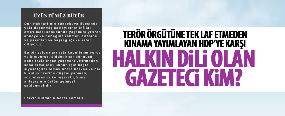 HDP'nin açıklamasına haklı tepki