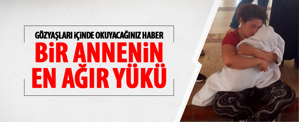 Hastane önünde yürek burkan görüntü