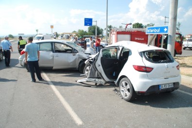 İpsala'da Trafik Kazası Açıklaması 4 Yaralı