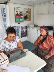 Kırşehir'in İlçelerinde Solunum Fonksiyon Testi Yapıldı