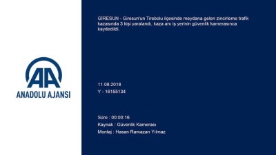 Giresun'da Zincirleme Trafik Kazası Açıklaması 3 Yaralı