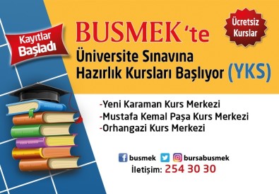 BUSMEK'ten Üniversiteye Hazırlık Kursu