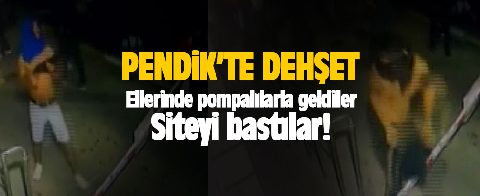 İstanbul Pendik'te pompalı tüfek dehşeti! Siteyi bastılar