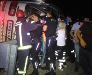 Bursa'da Otobüs Şarampole Devrildi Açıklaması Yaralılar Var
