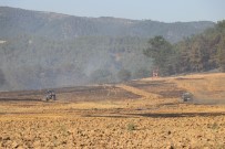 KÖY MEZARLIĞI - Tarım Arazisinde Başlayan Yangında 15 Hektar Alan Zarar Gördü