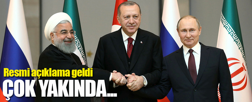 Kremlin'den Erdoğan-Putin-Ruhani zirvesi açıklaması