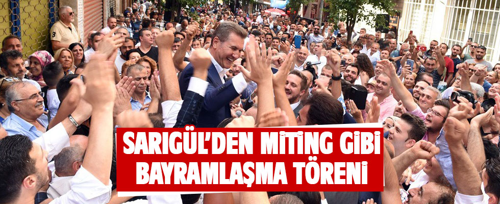 Sarıgül’den miting gibi bayramlaşma töreni