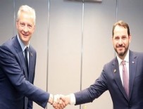 EMMANUEL MACRON - Hazine ve Maliye Bakanı Albayrak, Fransa Fİnans Bakanı ile görüştü